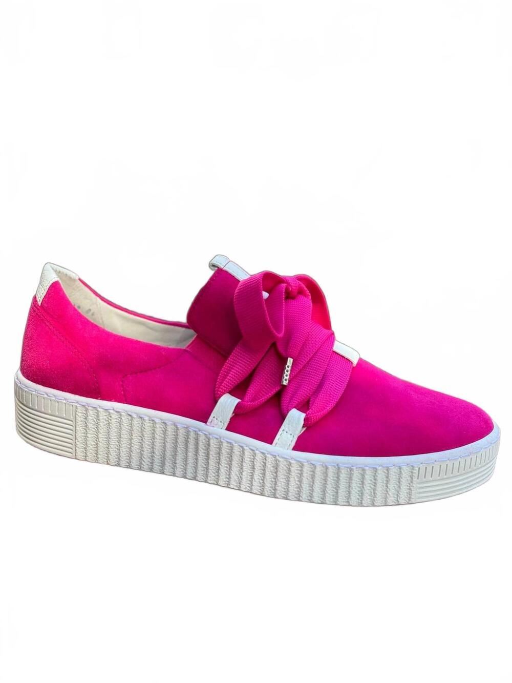 NEW GABOR women's thick lace sneaker in 10 pink